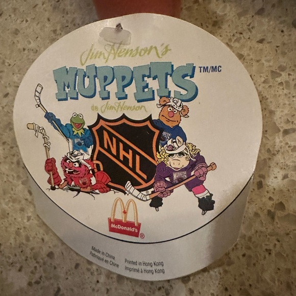 Vintage 1995 McDonald's Muppets NHL Fozzie Bear Plush Figure with Original Tag - Picture 15 of 16